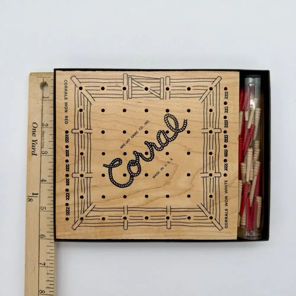Vintage Corral Ropin' Good Fun For Everyone Peg Game by Are-Jay Game Co. Ohio